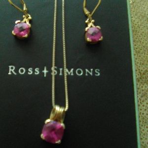 Ross Simon's Pendant only with   Earrings set 925